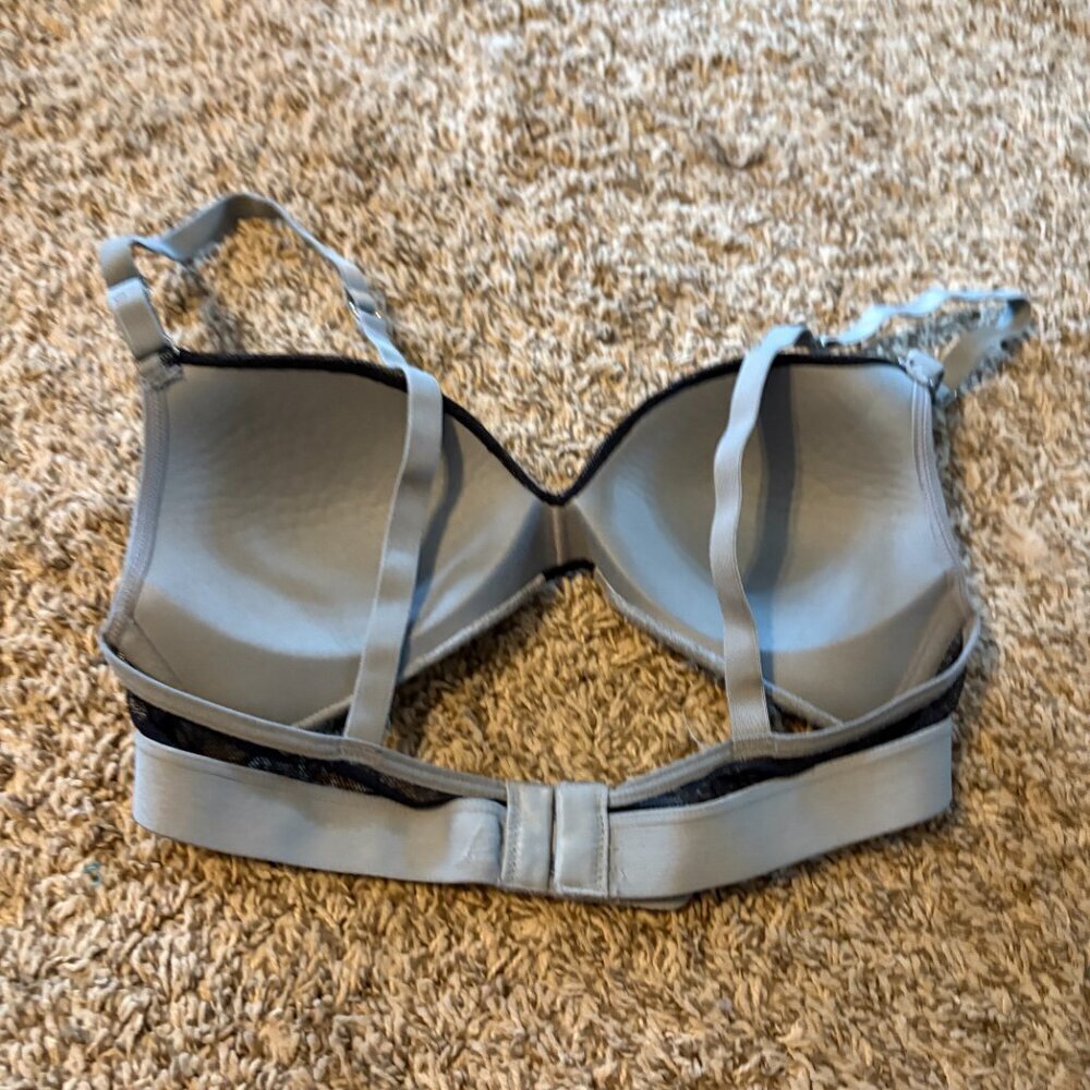 🔆 Lively grey basic bra - Picture 2 of 3